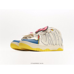 Кроссовки Old Order Skater 001 White/Blue/Red