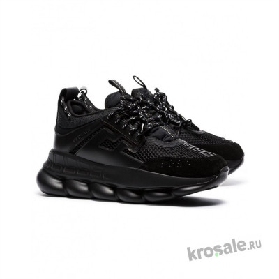 Кроссовки Versace Chain Reaction 2 Chainz All Black Кроссовки Versace Chain Reaction 2 Chainz All Black