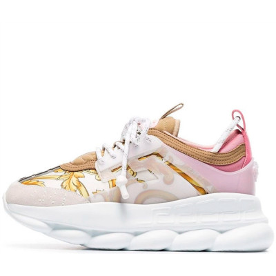 Кроссовки Versace Chain Reaction 2 Chainz White/Pink Кроссовки Versace Chain Reaction 2 Chainz White/Pink
