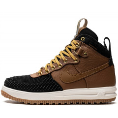Кроссовки Nike Lunar Force 1 Duckboot Brown с мехом