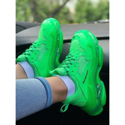 Кроссовки Balenciaga Triple S Clear Sole Green Кроссовки Balenciaga Triple S Clear Sole Green