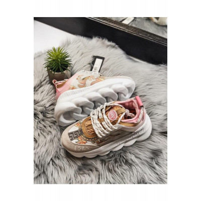 Кроссовки Versace Chain Reaction 2 Chainz White/Pink Кроссовки Versace Chain Reaction 2 Chainz White/Pink