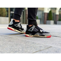 Кроссовки Off White x Nike Air Jordan 4 "Bred"