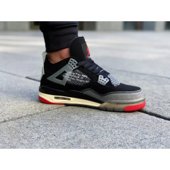 Кроссовки Off White x Nike Air Jordan 4 "Bred"