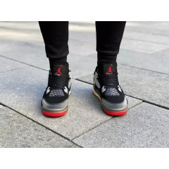 Кроссовки Off White x Nike Air Jordan 4 "Bred"