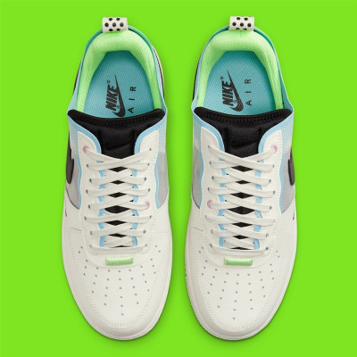 Кроссовки Nike Air Force 1 React White/Green/Blue Кроссовки Nike Air Force 1 React White/Green/Blue