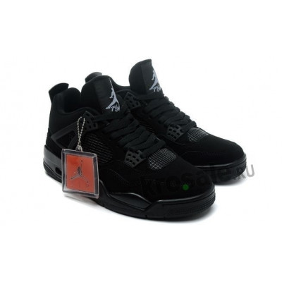 Кроссовки Nike Air Jordan 4 Retro “Black Cat” с мехом Кроссовки Nike Air Jordan 4 Retro “Black Cat” с мехом