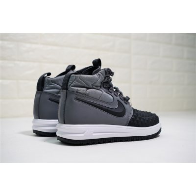 Кроссовки Nike Air Lunar Force 1 Duckboot’17 Grey с мехом Кроссовки Nike Air Lunar Force 1 Duckboot’17 Grey с мехом