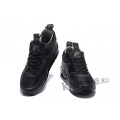 Кроссовки Nike Air Max 90 Sneakerboot Black с мехом