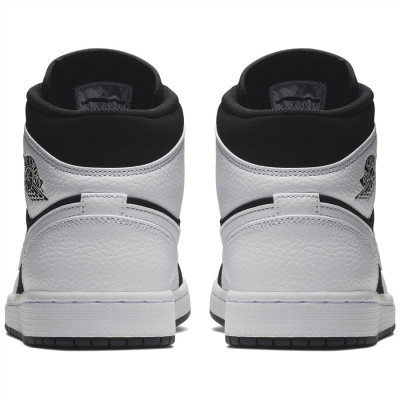 Кроссовки Nike Air Jordan 1 Mid Black/White Кроссовки Nike Air Jordan 1 Mid Black/White