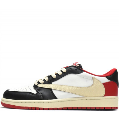 Кроссовки Nike x Travis Scott Air Jordan 1 Low White/Red Кроссовки Nike x Travis Scott Air Jordan 1 Low White/Red