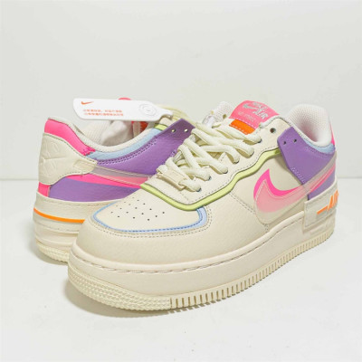 Кроссовки Nike Air Force 1 Shadow Double Swoosh Sail Pink Purple Кроссовки Nike Air Force 1 Shadow Double Swoosh Sail Pink Purple