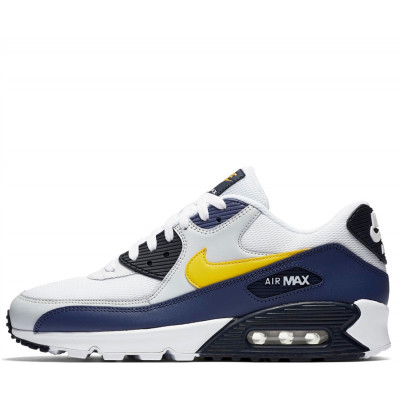 Кроссовки Nike Air Max 90 Essential White\Blue\Yellow Кроссовки Nike Air Max 90 Essential White\Blue\Yellow