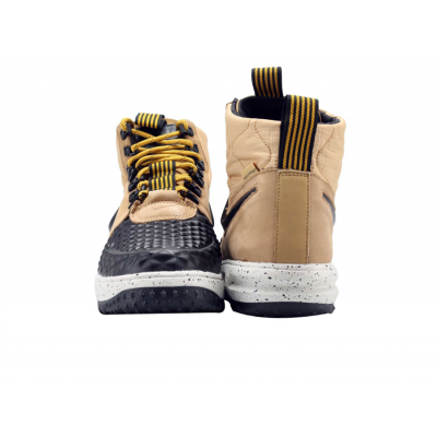 Кроссовки Nike Air Lunar Force 1 Duckboot’17 Black Beige с мехом Кроссовки Nike Air Lunar Force 1 Duckboot’17 Black Beige с мехом