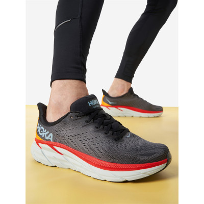 Кроссовки Hoka Clifton 8 Grey/Red Кроссовки Hoka Clifton 8 Grey/Red