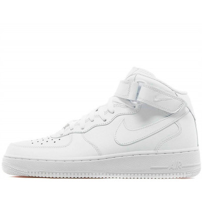 Кроссовки Nike Air Force 1 High White с мехом Кроссовки Nike Air Force 1 High White с мехом
