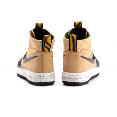 Кроссовки Nike Air Lunar Force 1 Duckboot’17 Black Beige с мехом Кроссовки Nike Air Lunar Force 1 Duckboot’17 Black Beige с мехом