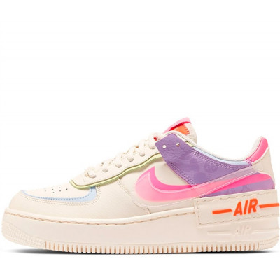 Кроссовки Nike Air Force 1 Shadow Double Swoosh Sail Pink Purple Кроссовки Nike Air Force 1 Shadow Double Swoosh Sail Pink Purple