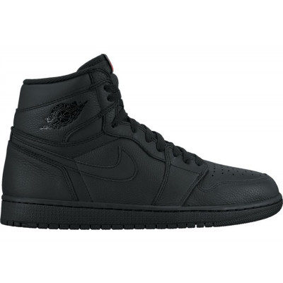 Кроссовки Nike Air Jordan 1 Retro All Black с мехом Кроссовки Nike Air Jordan 1 Retro All Black с мехом