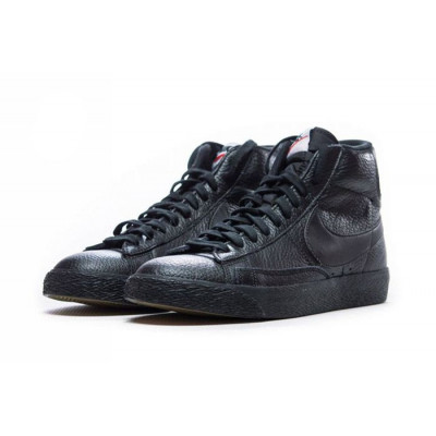 Кроссовки Nike Blazer 77 Mid All Black с мехом Кроссовки Nike Blazer 77 Mid All Black с мехом