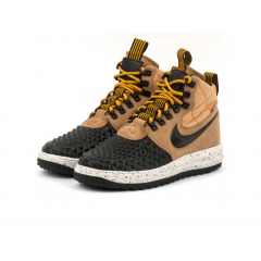 Кроссовки Nike Air Lunar Force 1 Duckboot’17 Black Beige с мехом