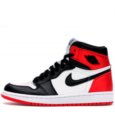 Кроссовки Nike Air Jordan 1 Retro "Black Toe" Black/White/Red с мехом Кроссовки Nike Air Jordan 1 Retro "Black Toe" Black/White/Red с мехом