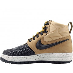 Кроссовки Nike Air Lunar Force 1 Duckboot’17 Black Beige с мехом