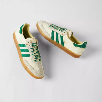 Кеды Wales Bonner x Adidas Samba Cream White Bold Green Кеды Wales Bonner x Adidas Samba Cream White Bold Green