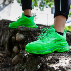 Кроссовки Balenciaga Triple S Clear Sole Green