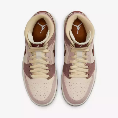 Кроссовки Nike Air Jordan 1 Mid SE "Dark Pony Smoky Mauve" Кроссовки Nike Air Jordan 1 Mid SE "Dark Pony Smoky Mauve"