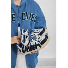 Кроссовки Old Order Skater 001 Black/White/Blue