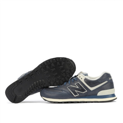 Кроссовки New Balance 574 Leather Blue Кроссовки New Balance 574 Leather Blue