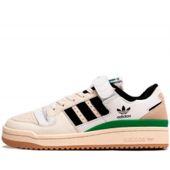 Кроссовки Adidas Forum 84 Low Beige/Black/Green