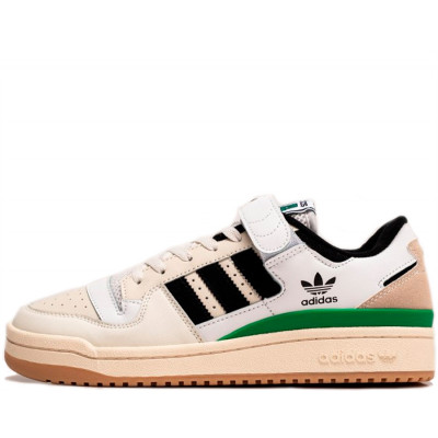 Кроссовки Adidas Forum 84 Low Beige/Black/Green Кроссовки Adidas Forum 84 Low Beige/Black/Green