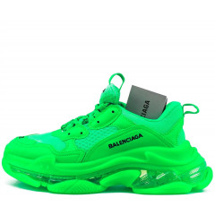 Кроссовки Balenciaga Triple S Clear Sole Green