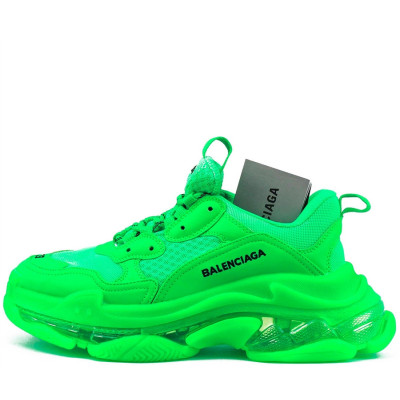 Кроссовки Balenciaga Triple S Clear Sole Green Кроссовки Balenciaga Triple S Clear Sole Green
