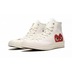 Кеды Converse Chuck 70 High "Comme des Garcons Play - White"