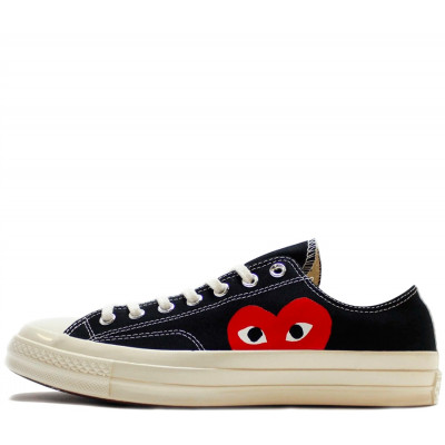 Кеды Converse Chuck 70 Low "Comme Des Garçons PLAY / Half Heart Black" Кеды Converse Chuck 70 Low "Comme Des Garçons PLAY / Half Heart Black"