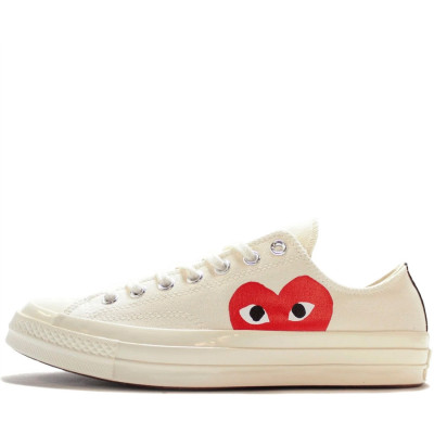 Кеды Converse Chuck 70 Low "Comme Des Garçons PLAY / Half Heart White" Кеды Converse Chuck 70 Low "Comme Des Garçons PLAY / Half Heart White"