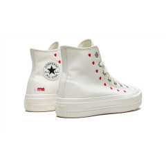 Кеды Converse Chuck Taylor All Star Lift Platform Embroidered Hearts
