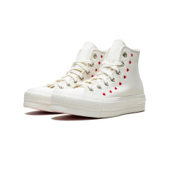 Кеды Converse Chuck Taylor All Star Lift Platform Embroidered Hearts