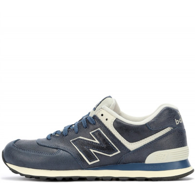 Кроссовки New Balance 574 Leather Blue Кроссовки New Balance 574 Leather Blue