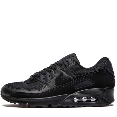 Кроссовки Nike Air Max 90 Leather Triple Black Кроссовки Nike Air Max 90 Leather Triple Black
