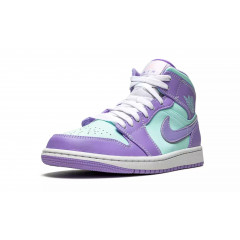 Кроссовки Nike Air Jordan 1 Mid "Purple Pulse/Glacier Blue"