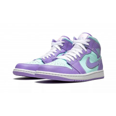 Кроссовки Nike Air Jordan 1 Mid "Purple Pulse/Glacier Blue"