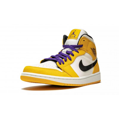 Кроссовки Nike Air Jordan 1 Mid SE "Lakers" Кроссовки Nike Air Jordan 1 Mid SE "Lakers"