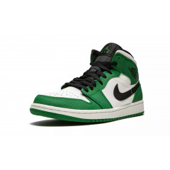 Кроссовки Nike Air Jordan 1 Mid SE "Pine Green" с мехом