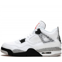 Кроссовки Nike Air Jordan 4 "White Cement" с мехом