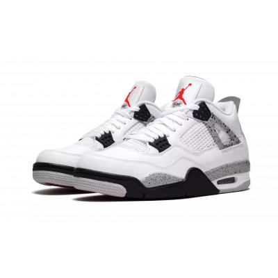 Кроссовки Nike Air Jordan 4 "White Cement" с мехом Кроссовки Nike Air Jordan 4 "White Cement" с мехом