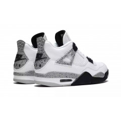Кроссовки Nike Air Jordan 4 "White Cement" с мехом